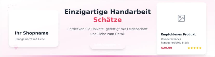 Etsy Shop Banner Vorlage – Professioneller Header für Handmade-Shops