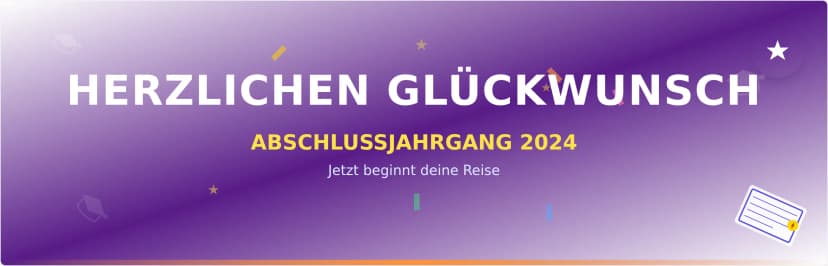 Vorlage für Abschlussfeier-Banner