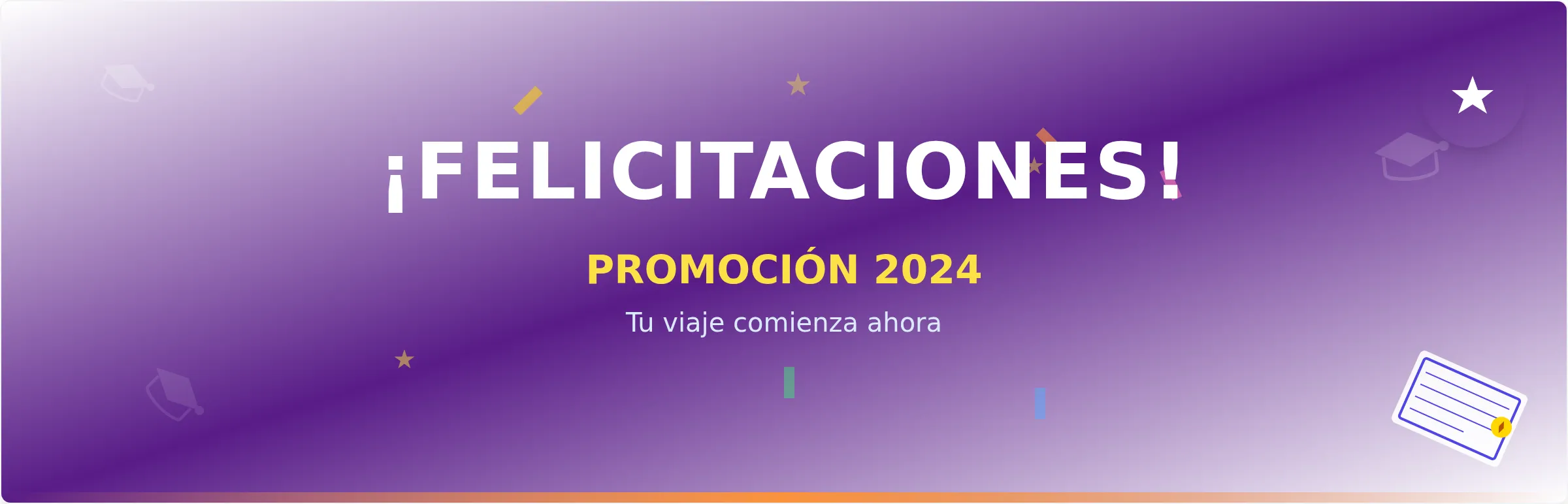 Plantilla de Banner de Celebración de Graduación