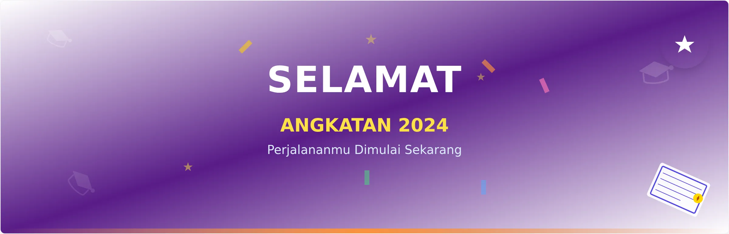 Template Spanduk Perayaan Kelulusan