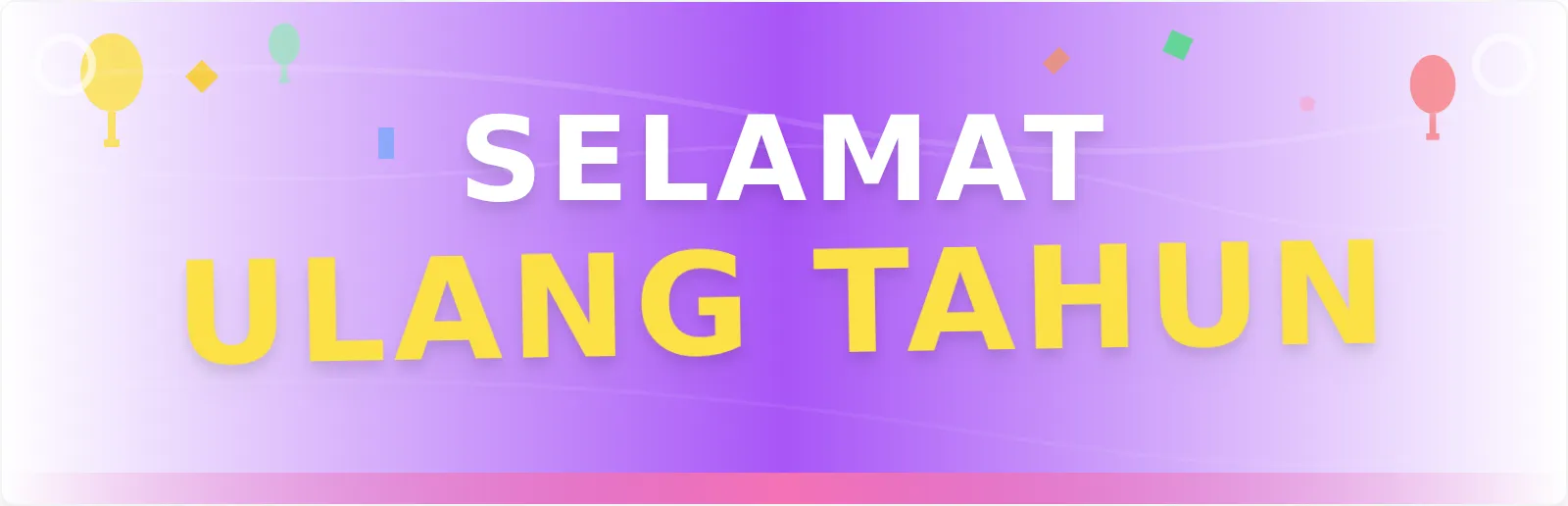 Template Spanduk Perayaan Ulang Tahun