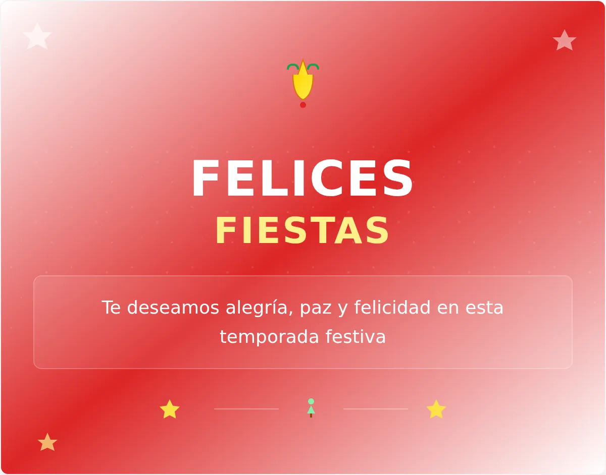 Plantilla de Banner de Correo Electrónico de Felices Fiestas