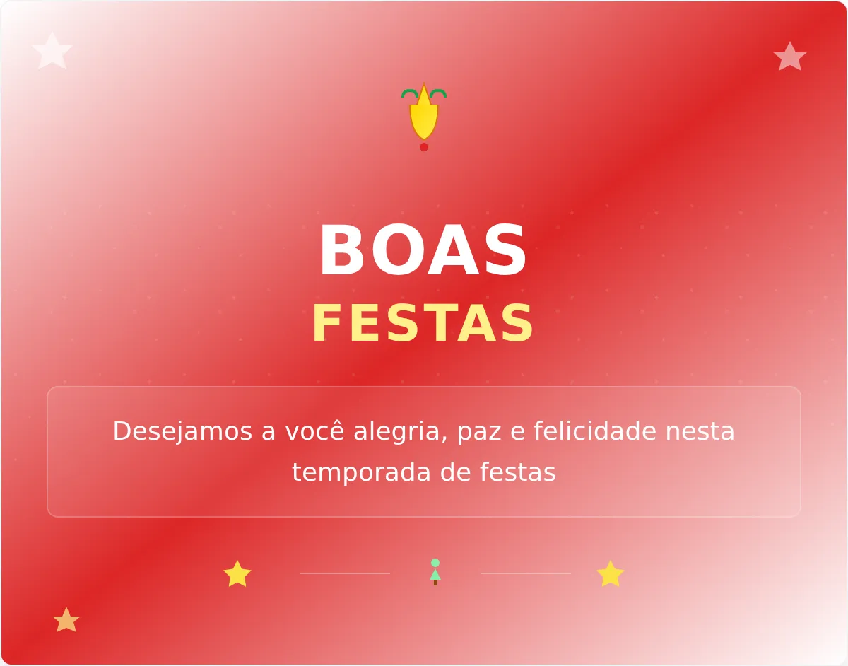 Modelo de Banner de E-mail de Boas Festas