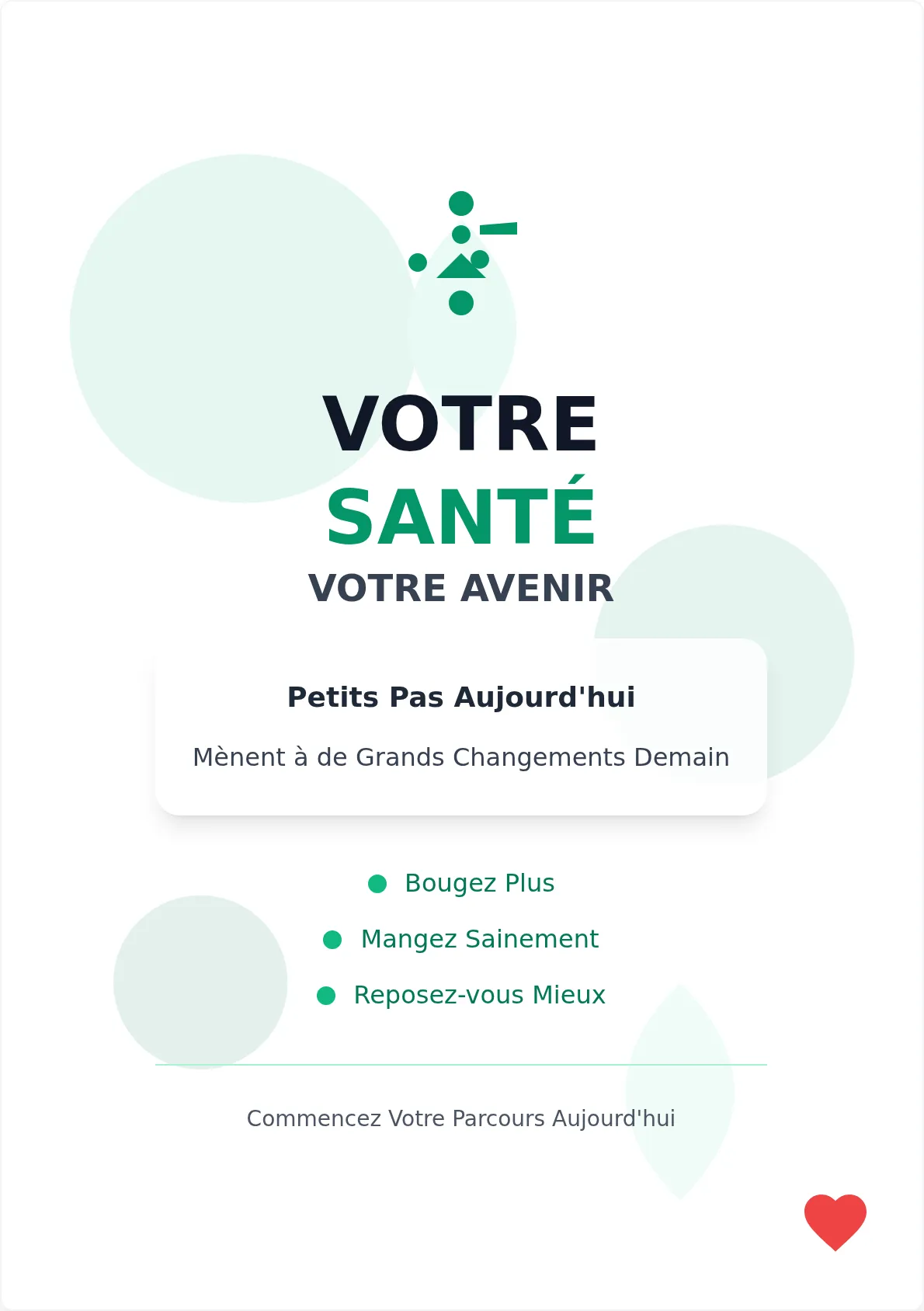 Affiche Motivationnelle Santé & Bien-être