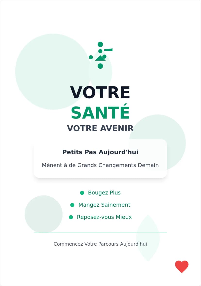 Affiche Motivationnelle Santé & Bien-être