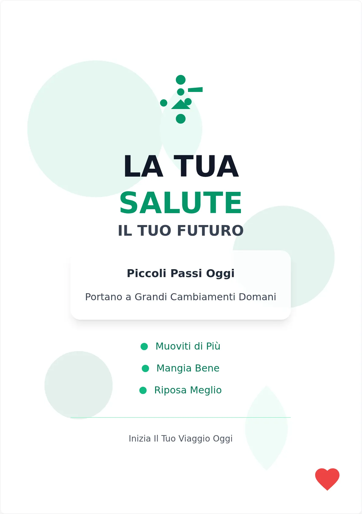 Poster Motivazionale Salute e Benessere