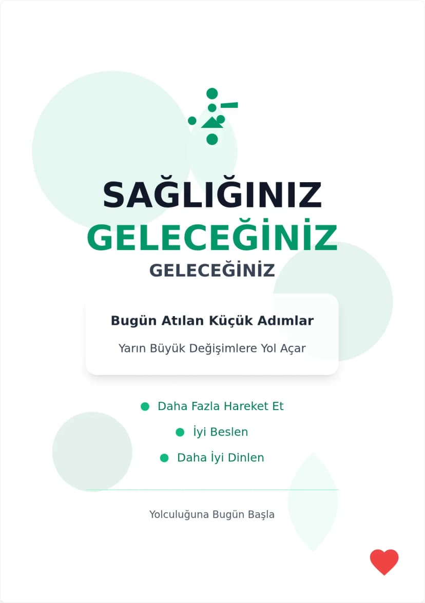 Sağlık ve Zindelik Motivasyon Posteri