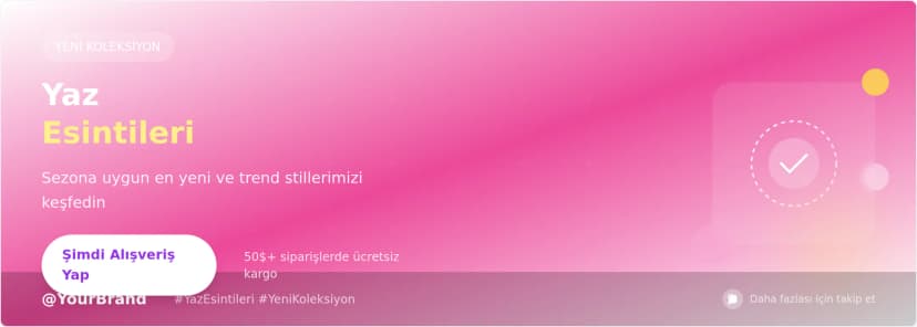 Instagram Banner Şablonu - Göz Alıcı Sosyal Medya Tasarımı