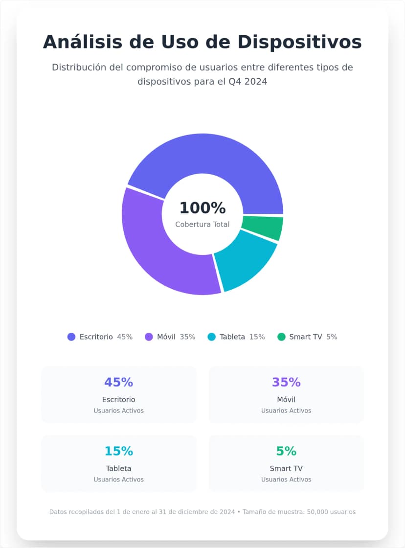 Plantilla de Gráfico de Dona Interactivo