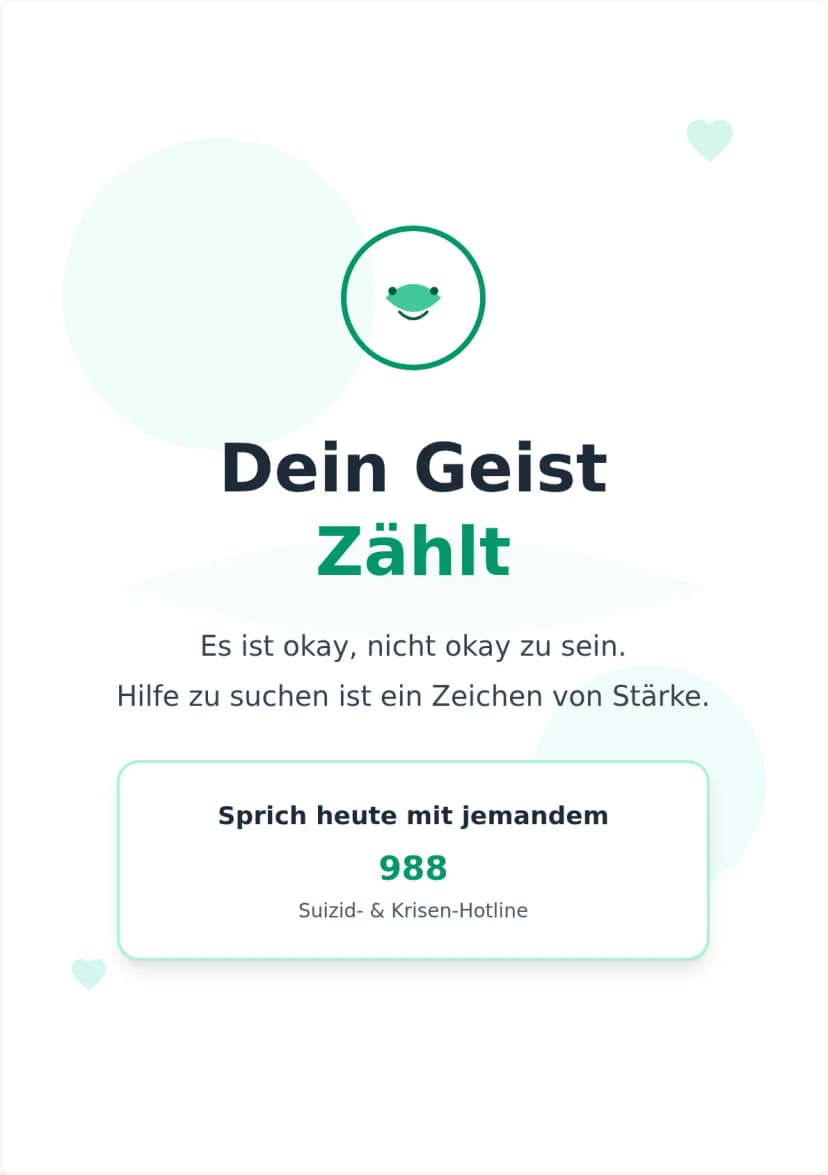 Plakatvorlage zur Sensibilisierung für psychische Gesundheit