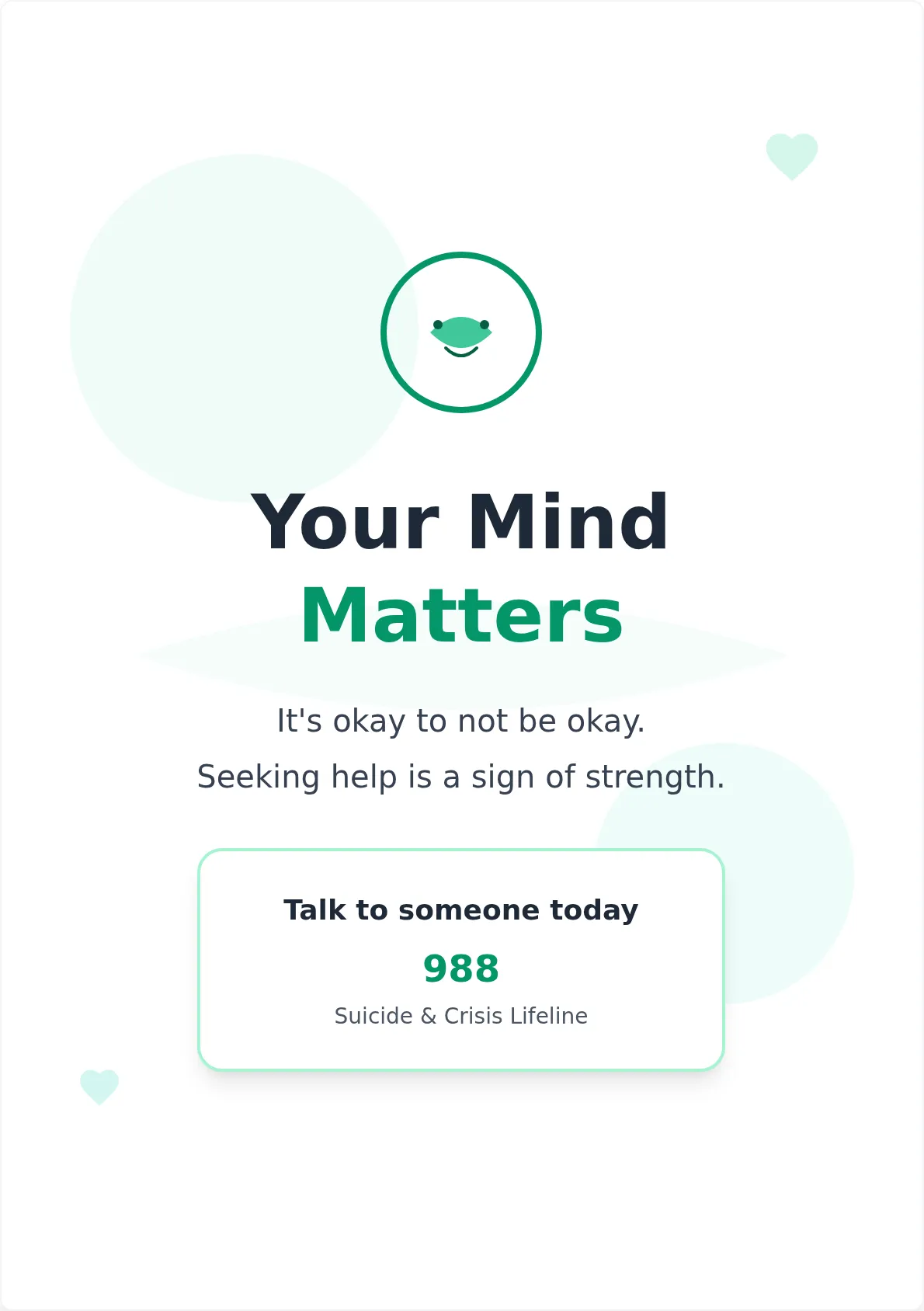 Mental Health Awareness Poster Template