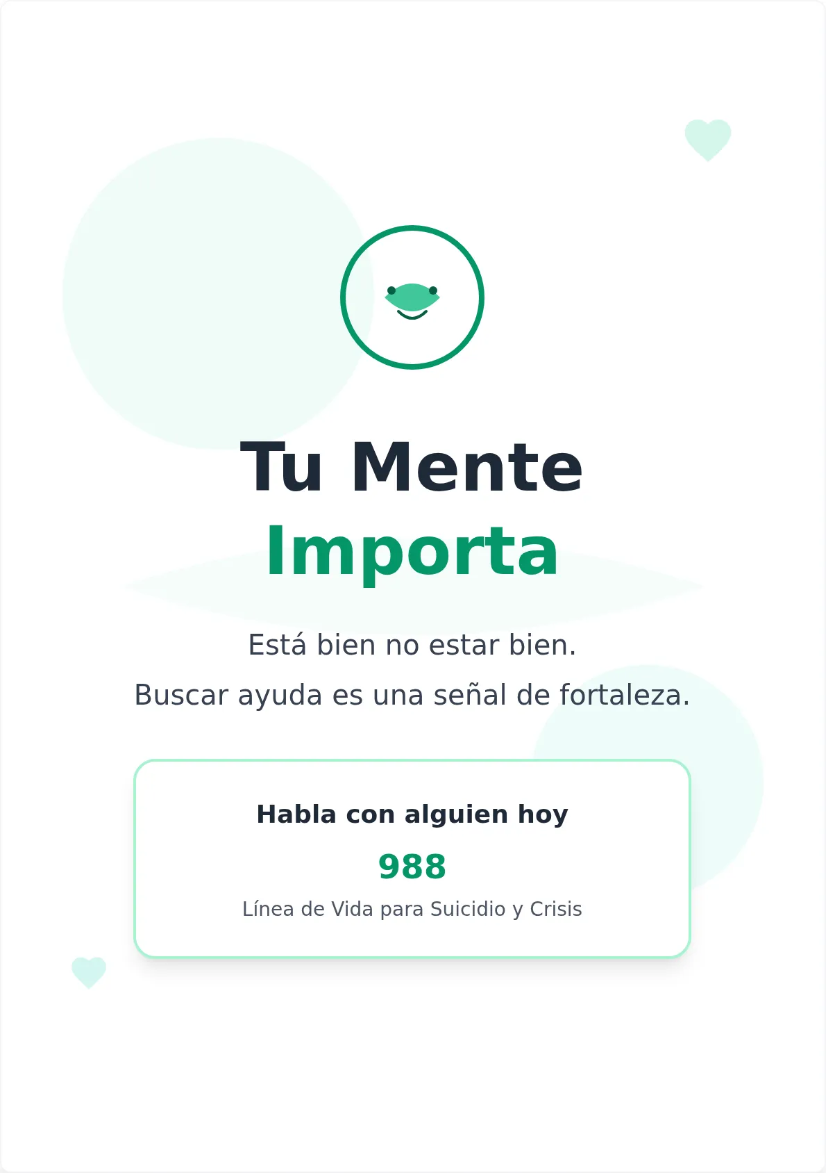 Plantilla de Póster para Concienciación sobre la Salud Mental