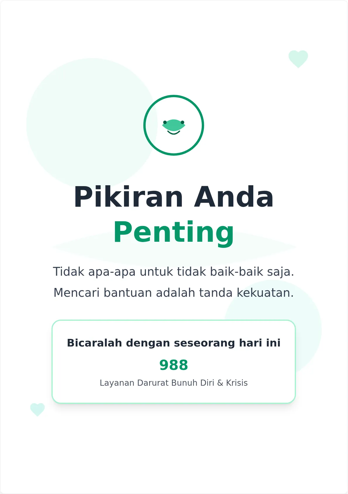 Template Poster Kesadaran Kesehatan Mental