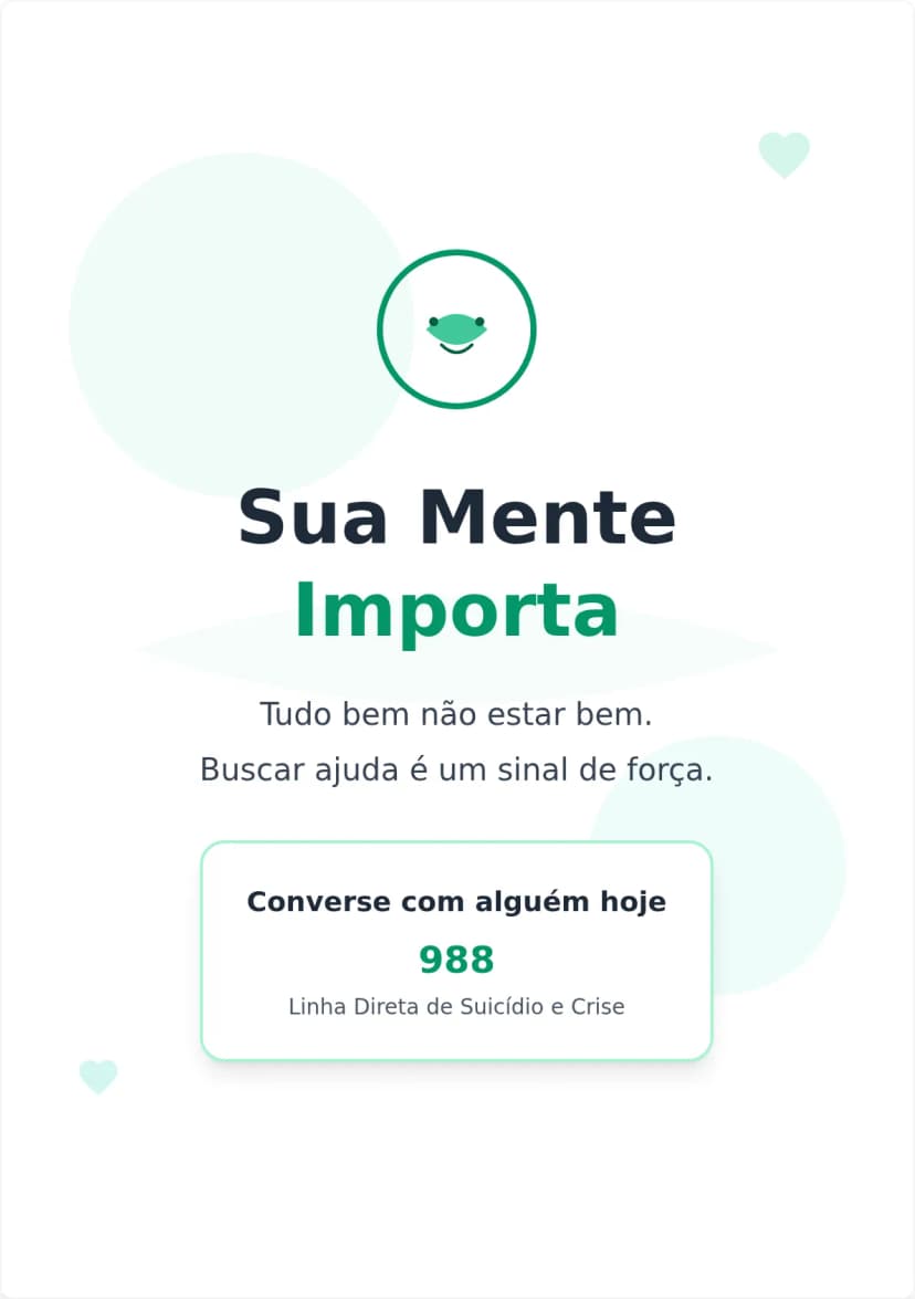 Modelo de Cartaz para Conscientização sobre Saúde Mental