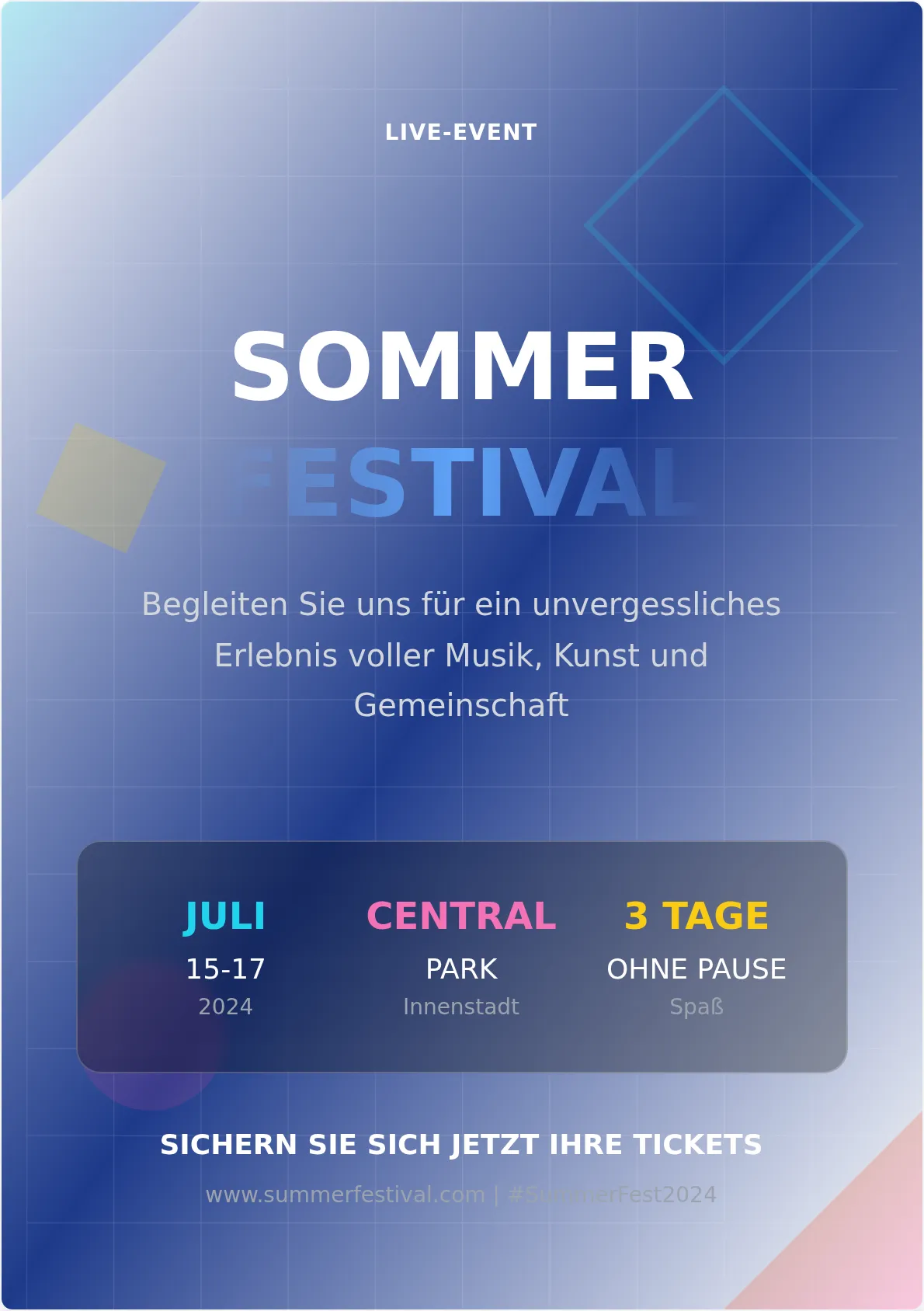 Modernes Event-Poster-Vorlage