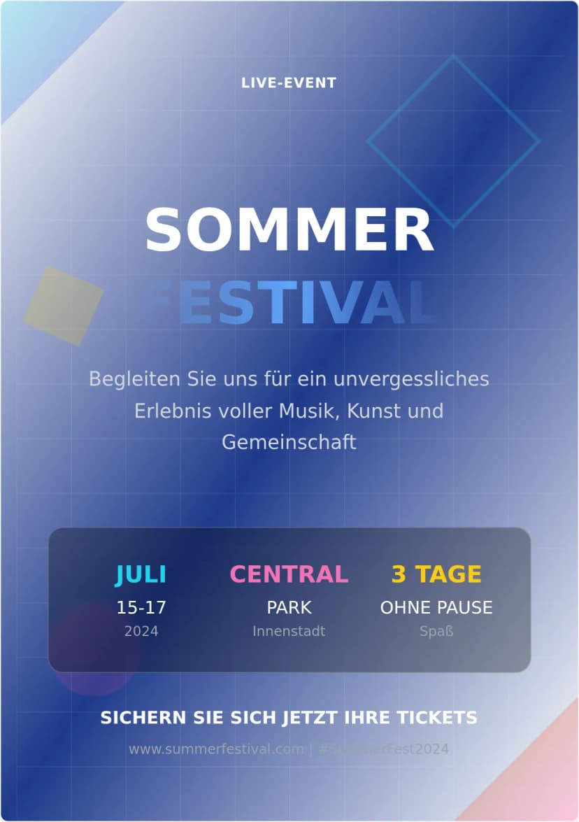 Modernes Event-Poster-Vorlage