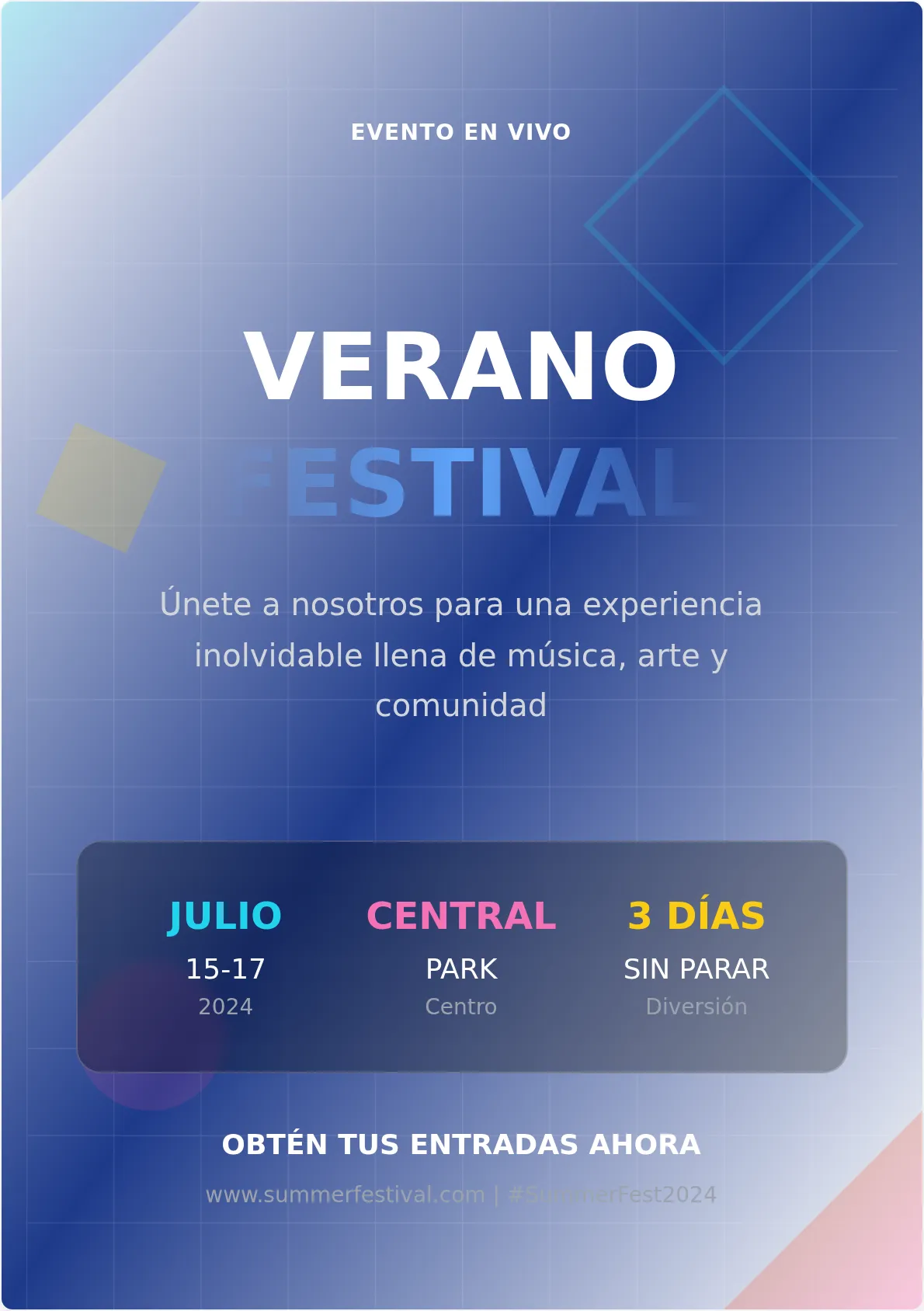 Plantilla Moderna de Póster para Eventos