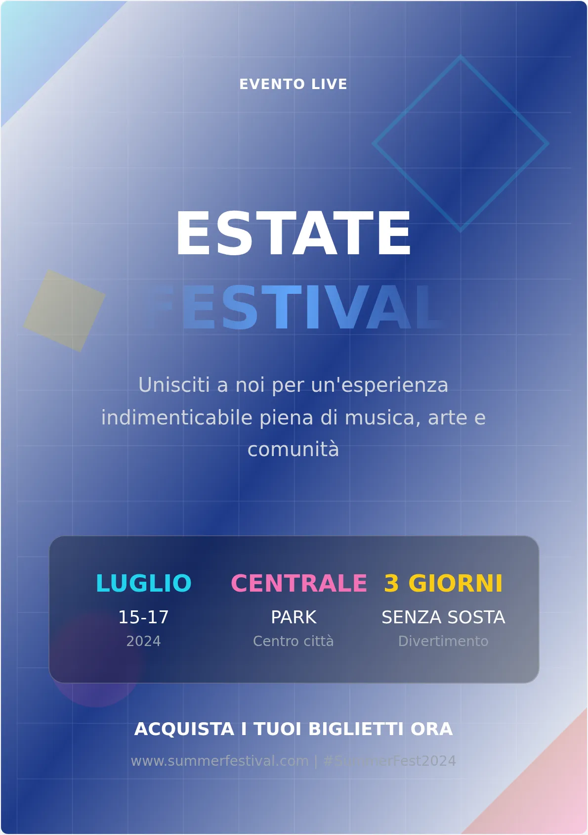 Modello Moderno per Poster di Eventi