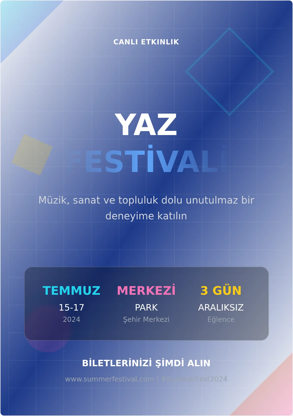 Modern Etkinlik Afişi Şablonu