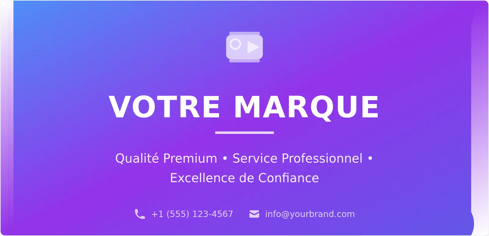 Modèle de Bannière Drapeau Moderne