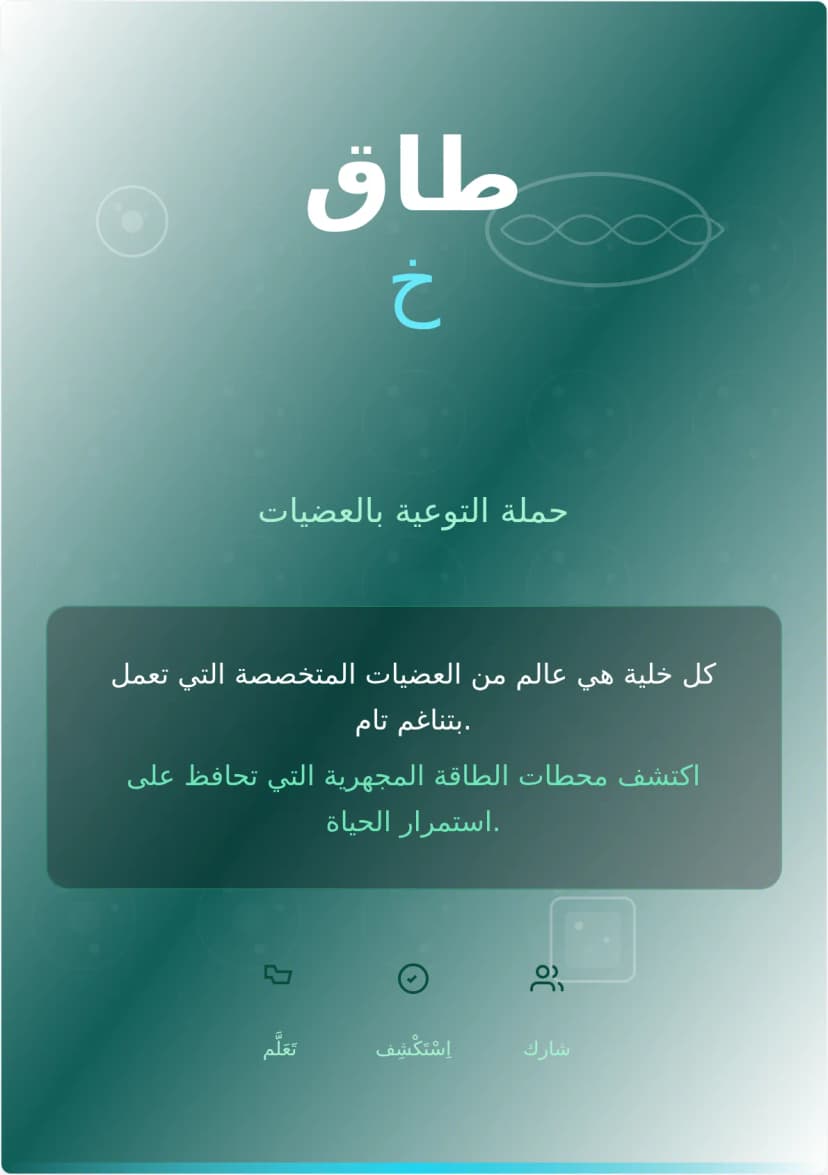 قالب ملصق حملة العضيات
