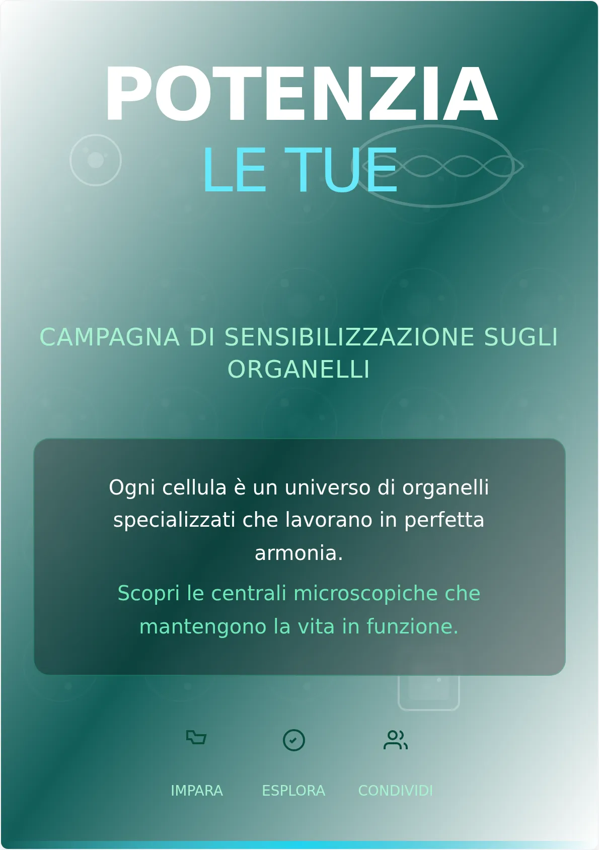 Modello di Poster per Campagna sugli Organelli