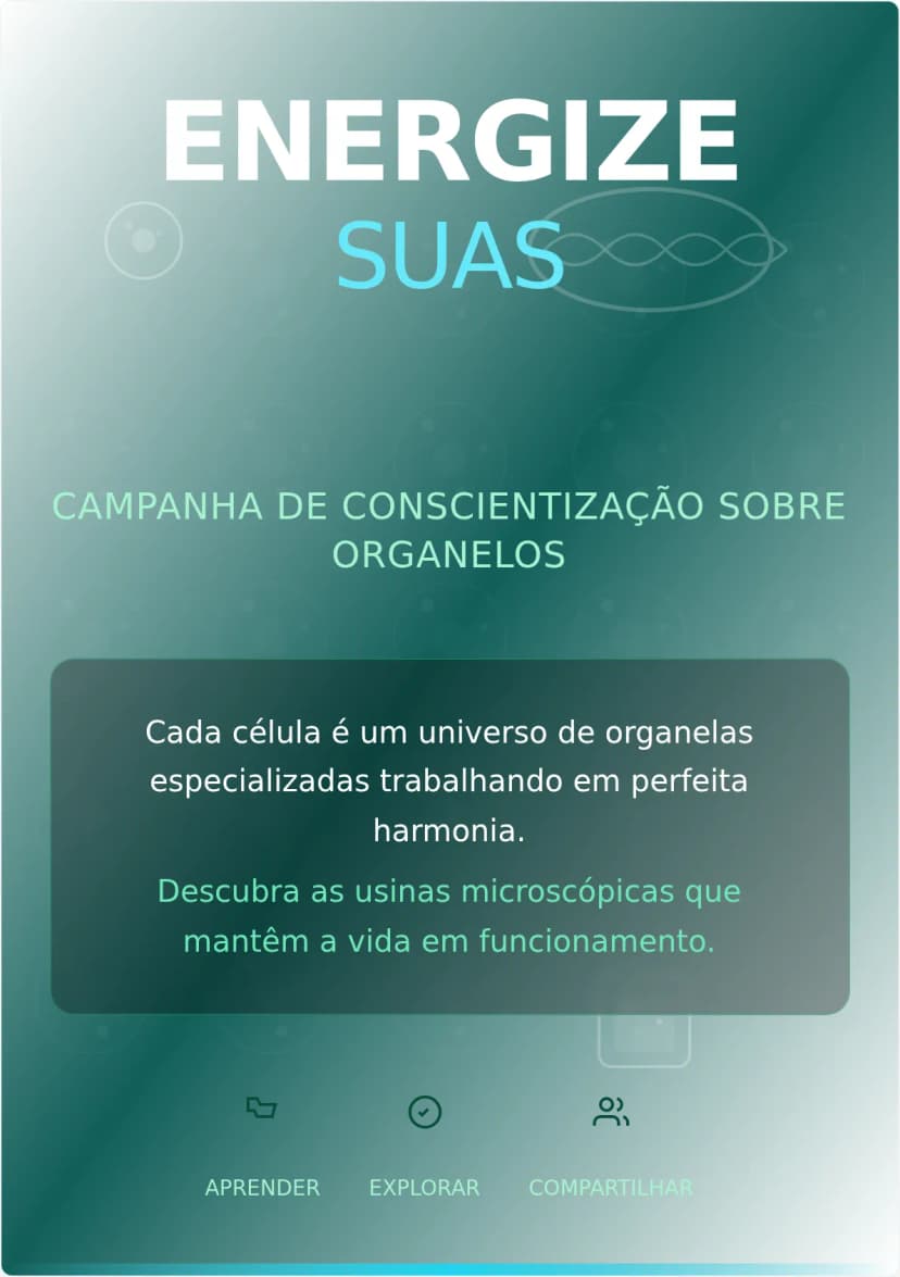 Modelo de Cartaz para Campanha de Organelas