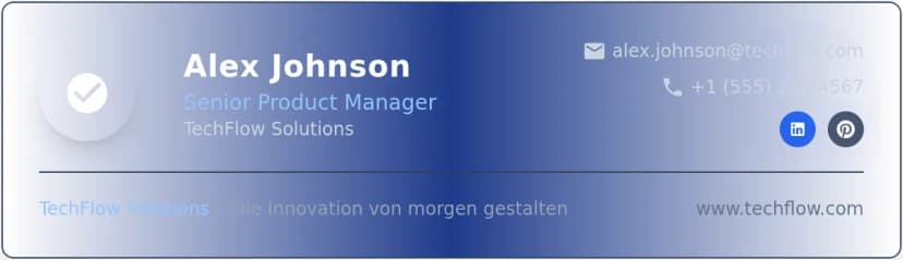 Professionelle E-Mail-Signatur-Banner-Vorlage
