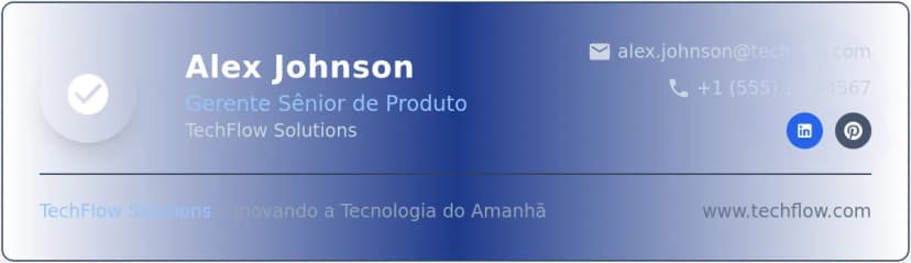 Modelo de Banner de Assinatura de E-mail Profissional