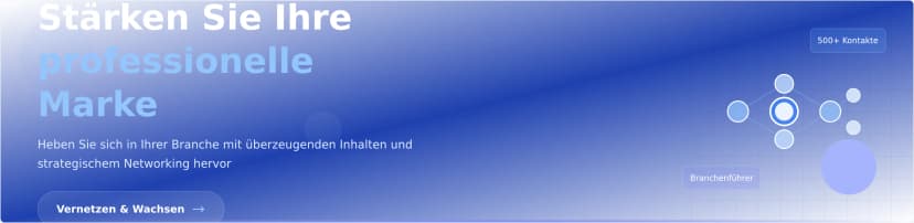 Professionelle LinkedIn-Banner-Vorlage