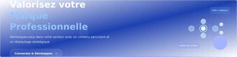 Modèle de Bannière LinkedIn Professionnelle