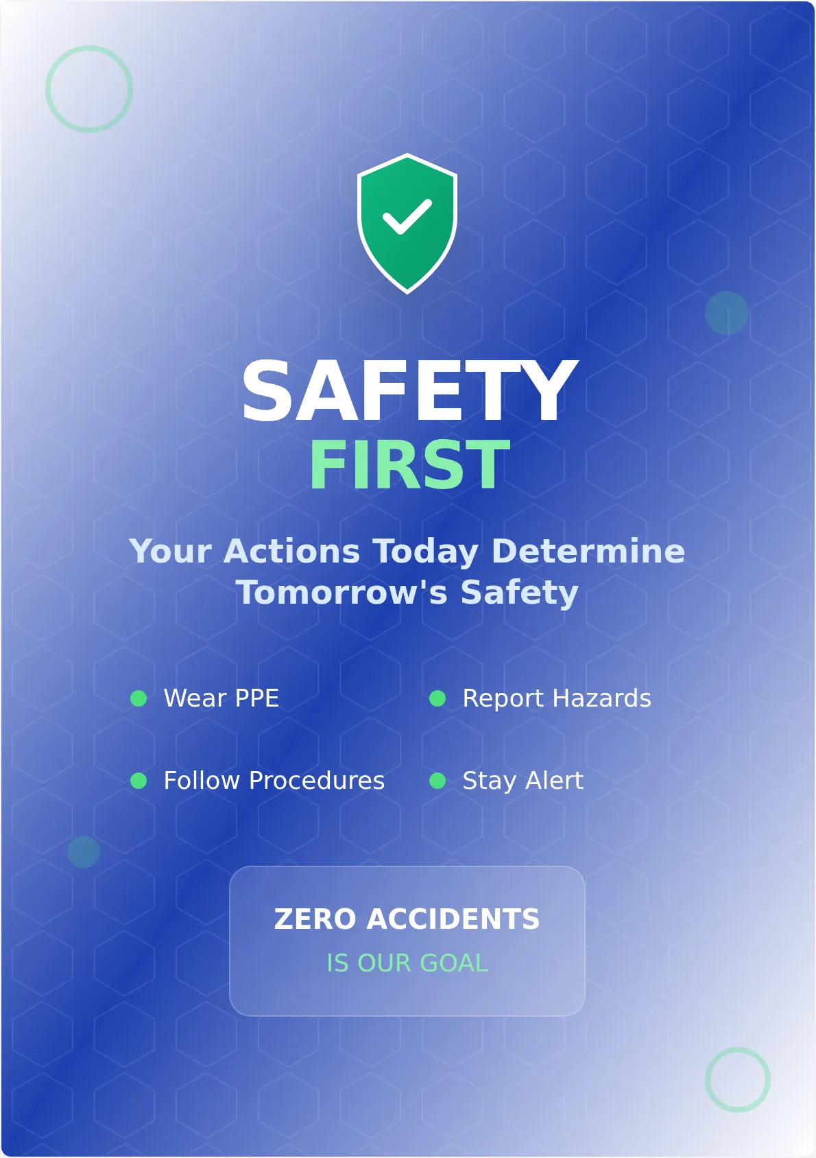 Safe Workplace Poster