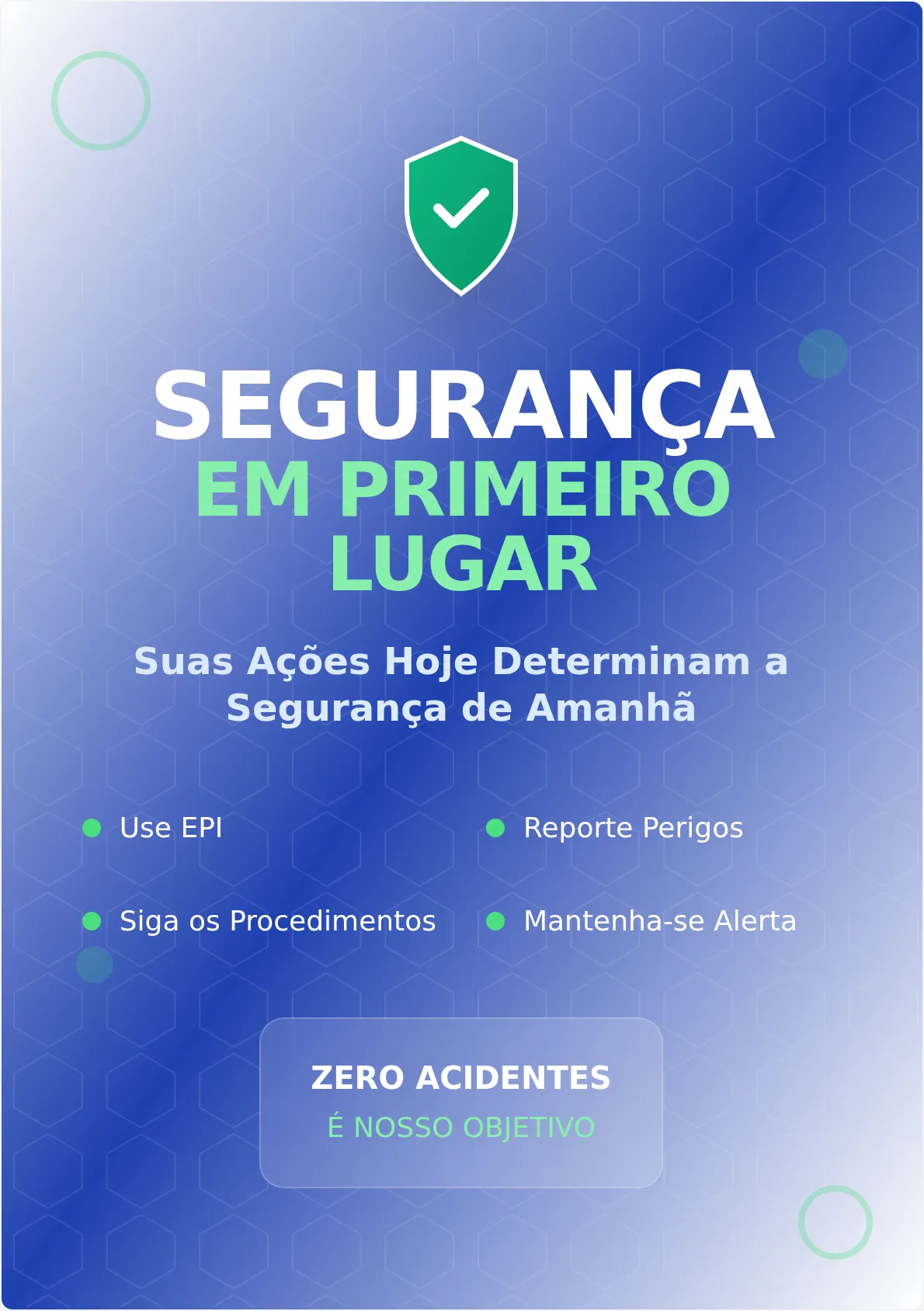 Cartaz de Segurança no Local de Trabalho