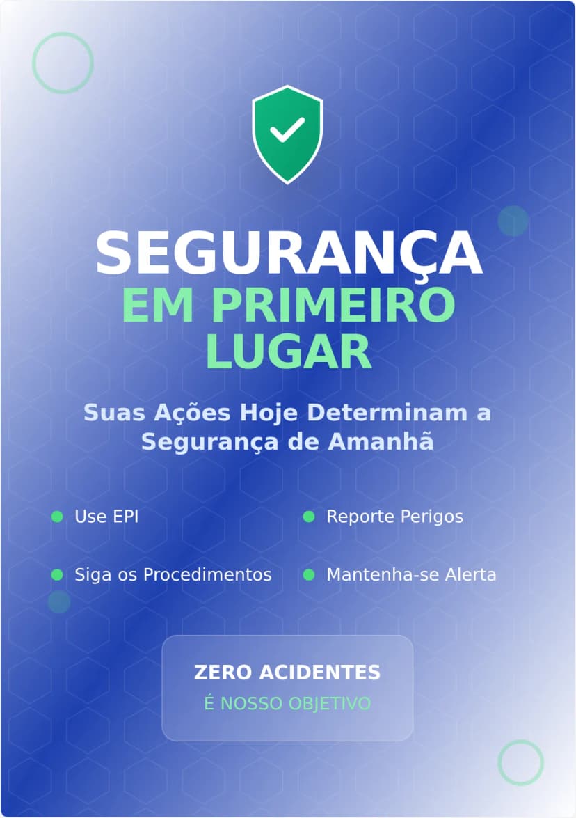 Cartaz de Segurança no Local de Trabalho