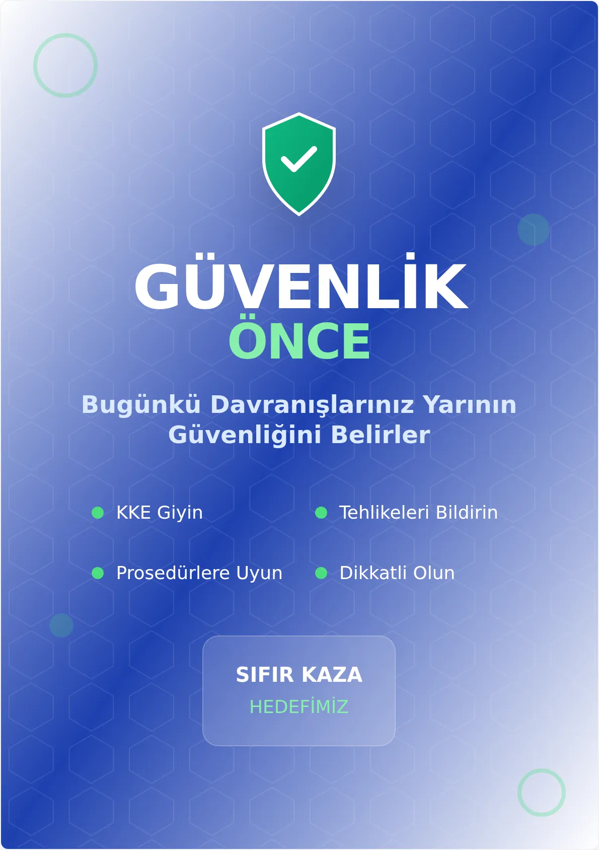 Güvenli İş Yeri Posteri