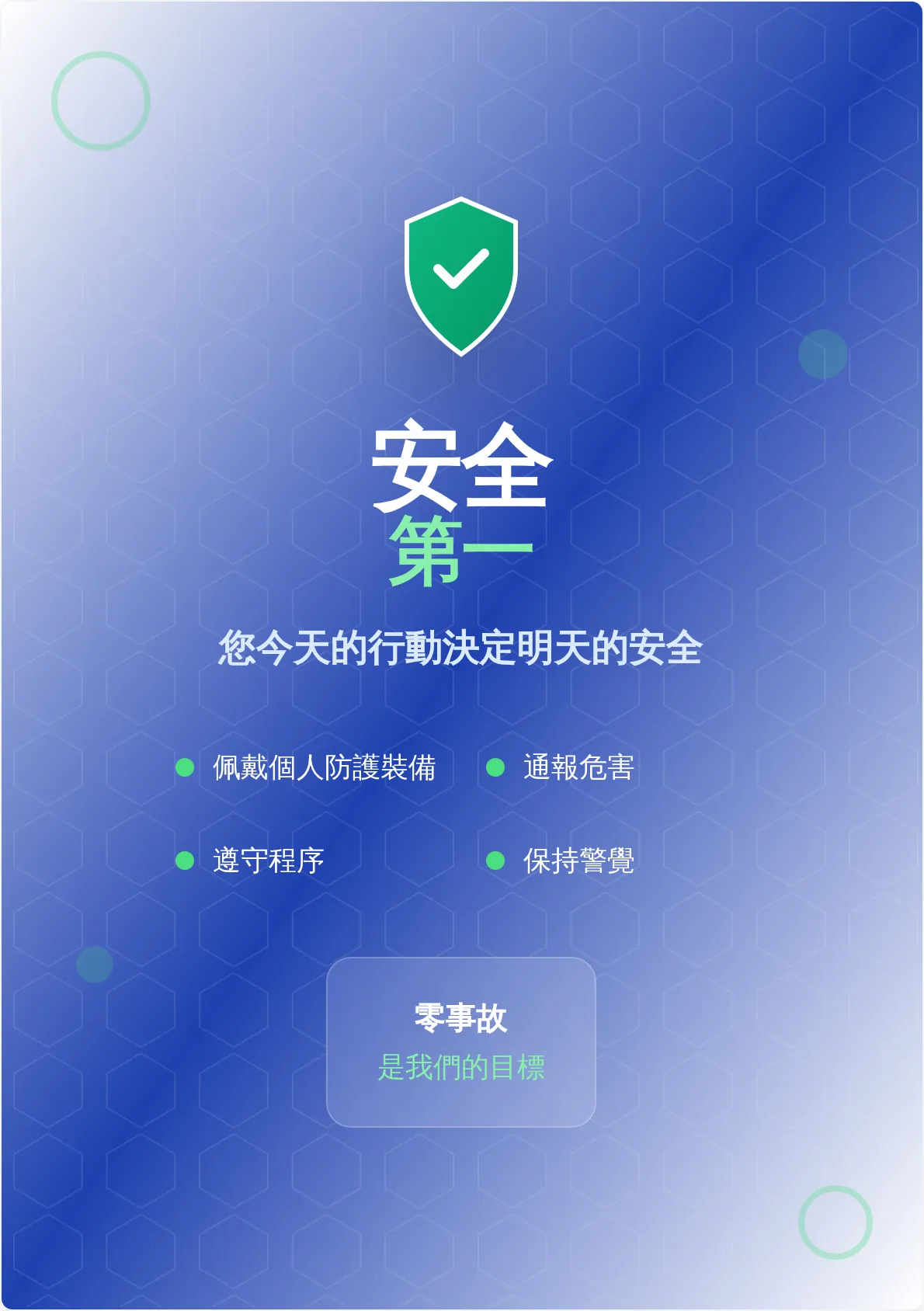 安全職場海報