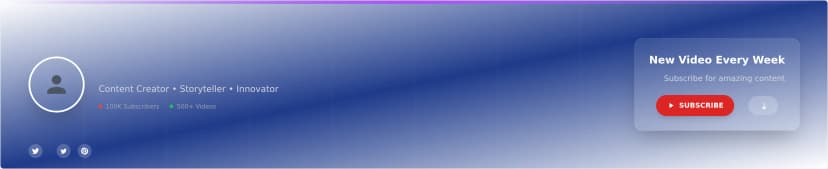 YouTube Channel Banner Template