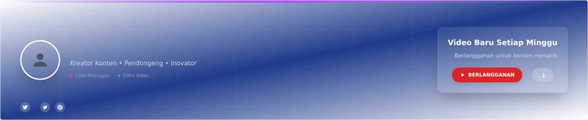 Template Banner Channel YouTube